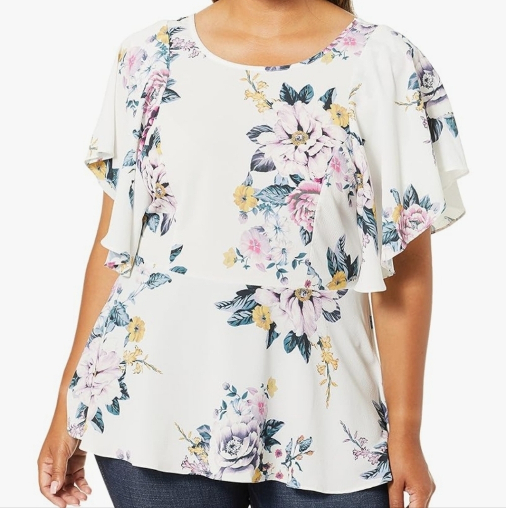 Nwot City Chic Women's Apparel Women's Summer Love Blouse Size 20